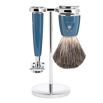 Набор для бритья (помазок барсук + безопасная бритва + подставка) мод. S 81 М228SR