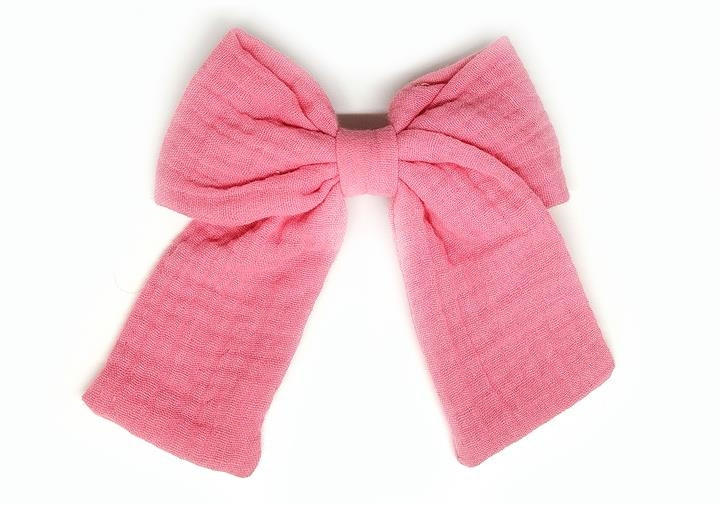 Бантик Кораловий для волосся, фото 1