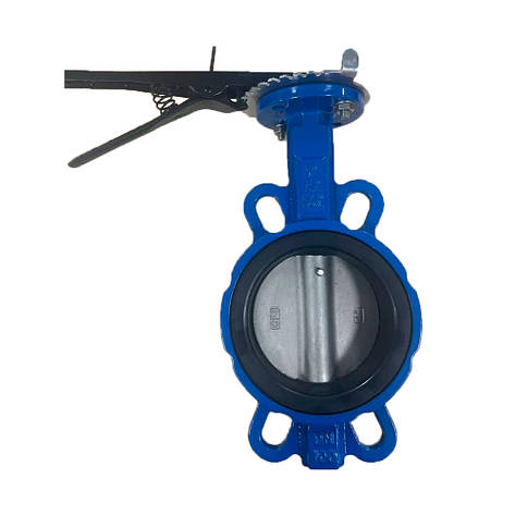 Затвор межфланцевый «баттерфляй» 4'' PN16 корпус чавун диск чавун, фото 1