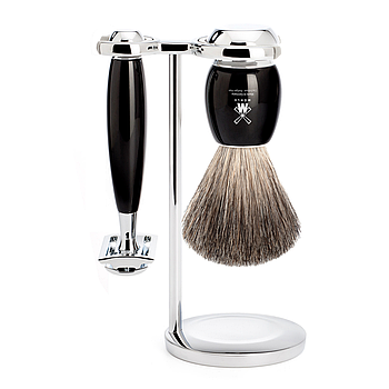 Набір для гоління ( пензель борсук+безпечна бритва+підставка) мод. S 81 M 336SR