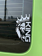 Вінілова наклейка KING 20 x 11 см., фото 7