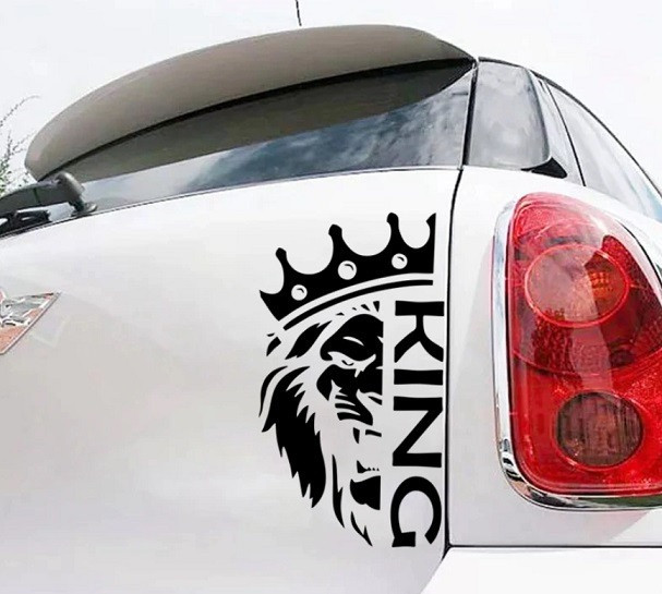 Вінілова наклейка KING 20 x 11 см., фото 1