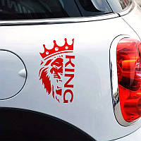 Вінілова наклейка KING 20 x 11 см., фото 4