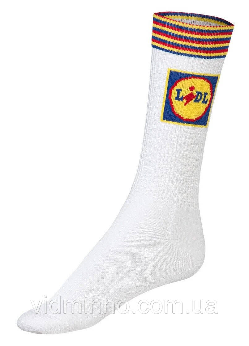 Високі чоловічі шкарпетки Lidl р.43-46, посилена стопа (махрова), фото 1