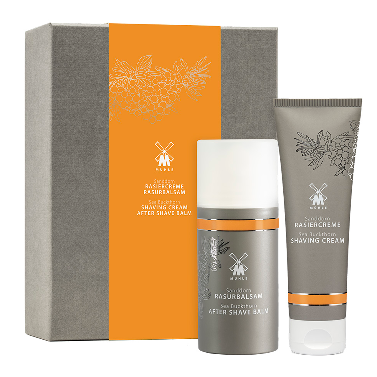 Набір для догляду за шкірой (крем для гоління + бальзам після гоління) з облепихою мод. MPS SD, фото 1