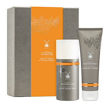 Набір для догляду за шкірой (крем для гоління + бальзам після гоління) з облепихою мод. MPS SD