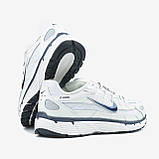 Білі шкіряні жіночі кросівки Nike P-6000 Демісезонні кросівки Найк Аїр Макс, фото 3