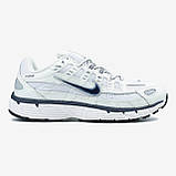 Білі шкіряні чоловічі кросівки  Nike P-6000 'Platinum Varsity Red' Демісезонні Найк Аір Макс, фото 9