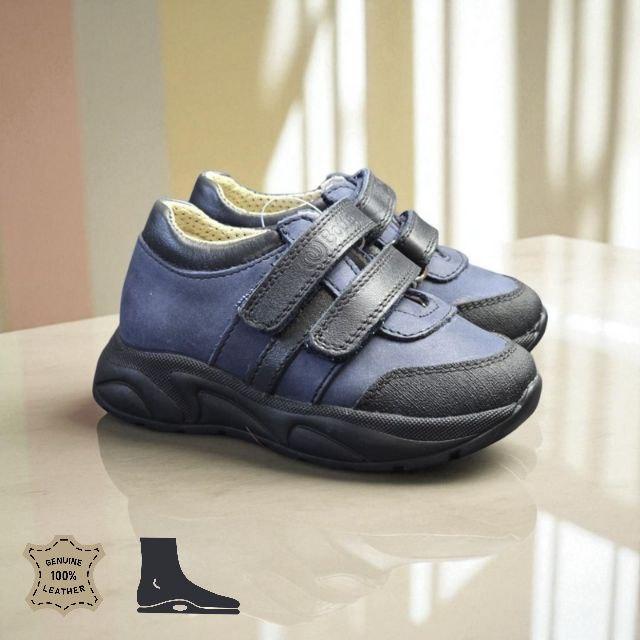 Дитячі ортопедичні кросівки на липучках з супінатором і фіксуючим задником 21 р, фото 1