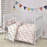 Сатин "Кошенята з клубком ниток" на білому №SK-160-010, фото 5