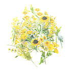 Висічки Наклейки Жовті квіти 40 шт NKL153, фото 3