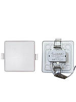 Світлодіодні врізні Led панелі з рухомими кліпсами 36W 50-110мм 4000K квадрат D 220 мм LUMANO