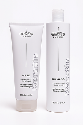 Набір Envie Keratin: шампунь + маска з кератином 250 мл