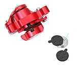 Гальмівна дискова вело машинка TOOPRE  лівостороння (для дисків 120мм, 140мм, 160мм) (супорт, колодки, адаптер, монтажні гвинти), фото 2