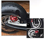 Гальмівна дискова вело машинка TOOPRE  лівостороння (для дисків 120мм, 140мм, 160мм) (супорт, колодки, адаптер, монтажні гвинти), фото 3