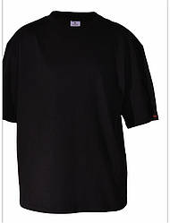 Чоловіча футболка однотонна оверсайз Lans 15/005 бавовняна чорна