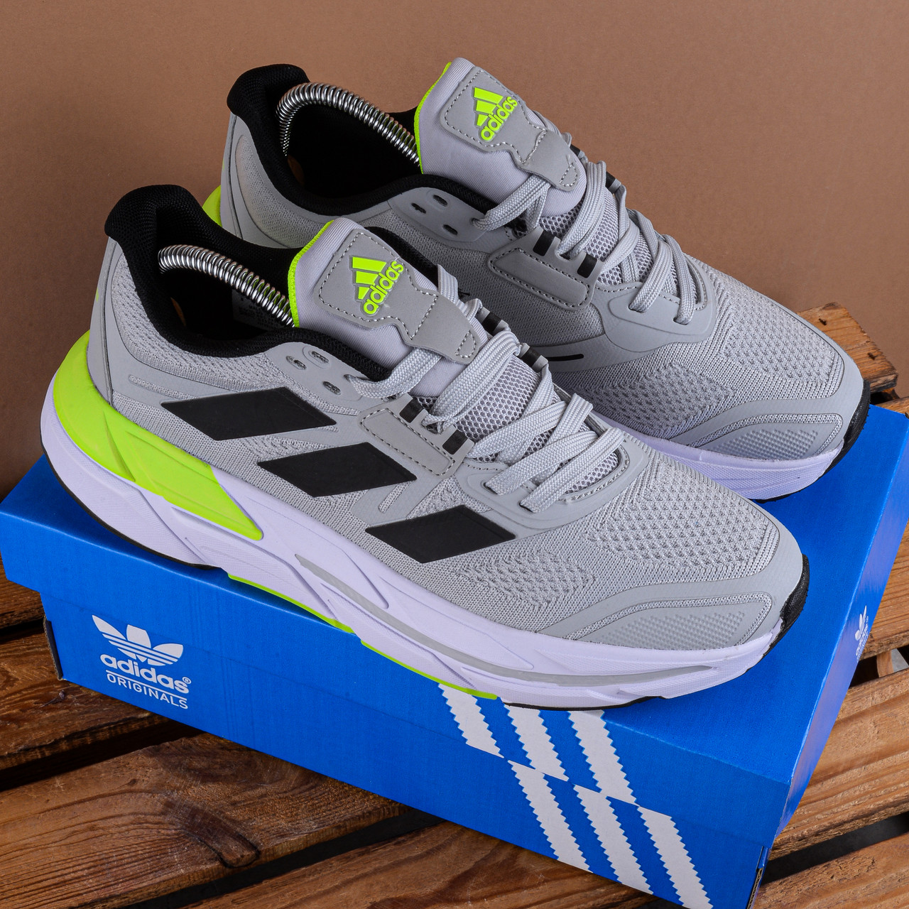 Чоловічі Кросівки Adidas Adistar 2.0 cірі, фото 1
