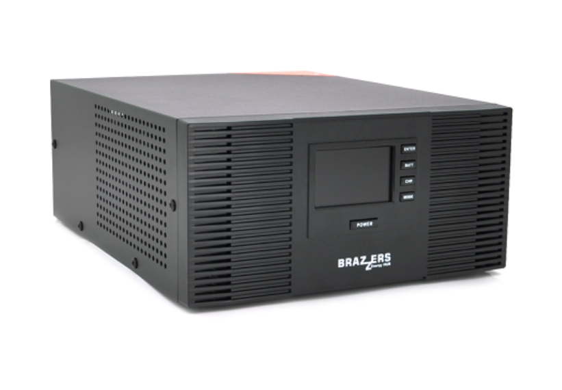 ДБЖ BRAZZERS BRSW-LFP-800-12 (640Вт), для зовнішнього АКБ 12V (LiFePo4/GEL/AGM), струм заряду 10/20A, BOX, фото 1