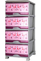 Комод VIOLET HOUSE 0352 Flamingo 38*45*90 см (0352 Flamingo)