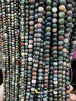 НИТЬ АГАТА  Круглые бусы ИНДИЙСКИЙ     6 мм примерно 58 бусин