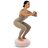 Фітбол м'яч для балансу 55 см Пончик сатин BLOOM LB7050, фото 10