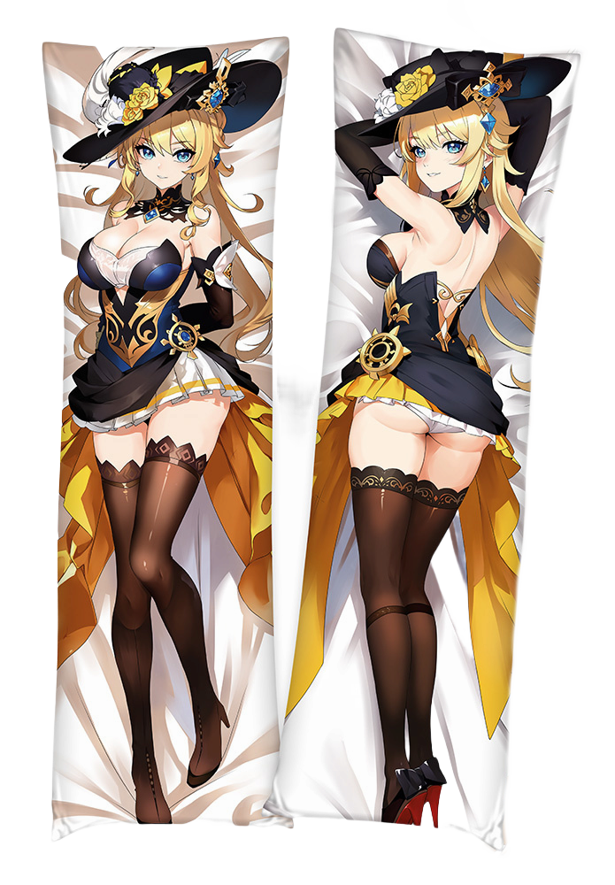 Дакімакура 150х50 см Навія Геншин Імпакт Подушка з наволочкою обнімашка двухсторння, фото 1