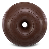 Фітбол м'яч для балансу 45 см Пончик сатин BLOOM LB7053 Коричневий, фото 3