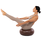 Фітбол м'яч для балансу 45 см Пончик сатин BLOOM LB7053 Коричневий, фото 5