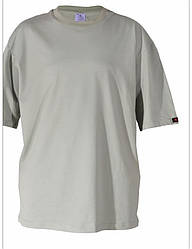 Чоловіча футболка однотонна оверсайз Lans 15/005 бавовняна оливкова