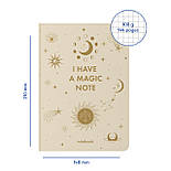 Блокнот у клітинку «I HAVE A MAGIC NOTE» бежевий, фото 4