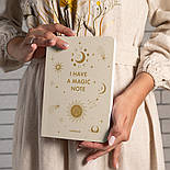 Блокнот у клітинку «I HAVE A MAGIC NOTE» бежевий, фото 2