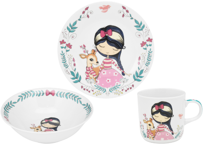Набір посуду дит. Limited Edition FAIRY /3 пр. короб (C679)