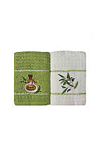 Набір рушників 2 шт 40х60 см Олива HomeBrand