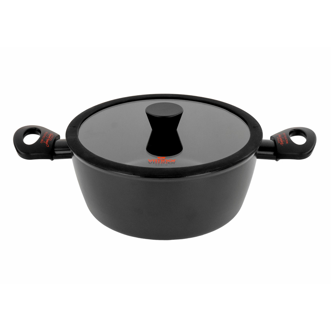 Каструля з кришкою VITRINOR CHEF COLLECTION 24 см 3,8 л з антипригарним покриттям, фото 1