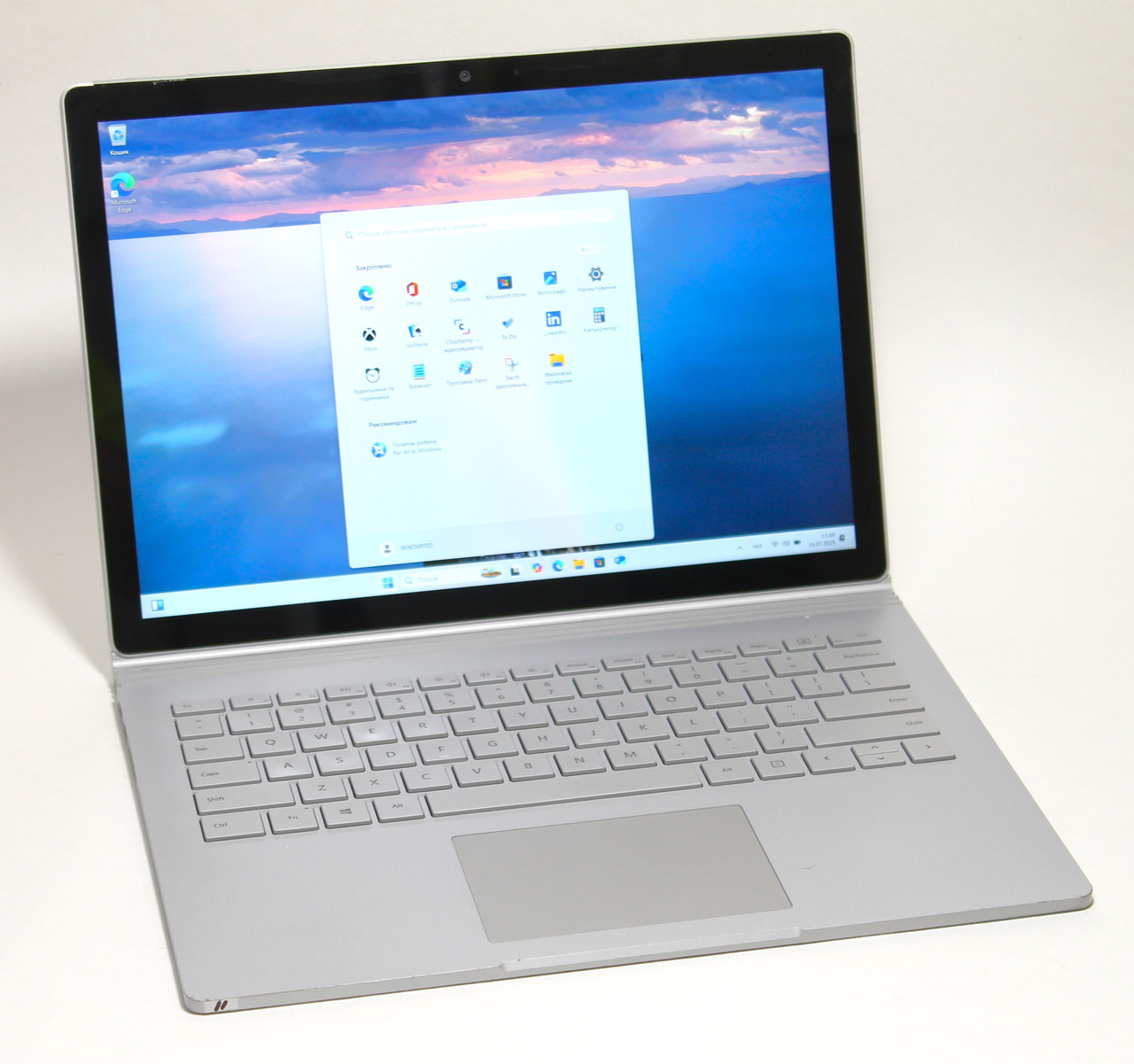 Microsoft Surface Book 2 13.5" 3000*2000 core i5 (7th Gen) 8Gb+256Gb (СЕНСОР ЧАСТКОВО НЕ СПРАВНИЙ), фото 1