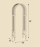 Садовая арка для вьющихся растений белая, фото 2