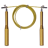 Скакалка швидкісна Кросфіт з підшипником і сталевим тросом з алюмінієвими ручками 3 м SP-Sport FI-1797, фото 5