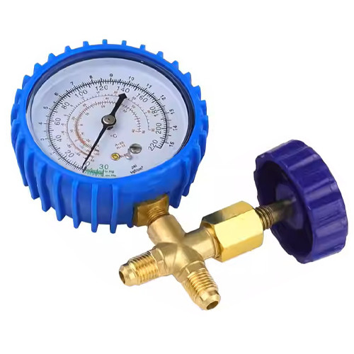 Колектор манометричний з вентилем 0-220psi для заправлення фреону XWM-466