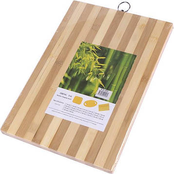 Дошка кухонна обробна дерев'яна «Бамбук» дошка для нарізки 24*34*1,5 см