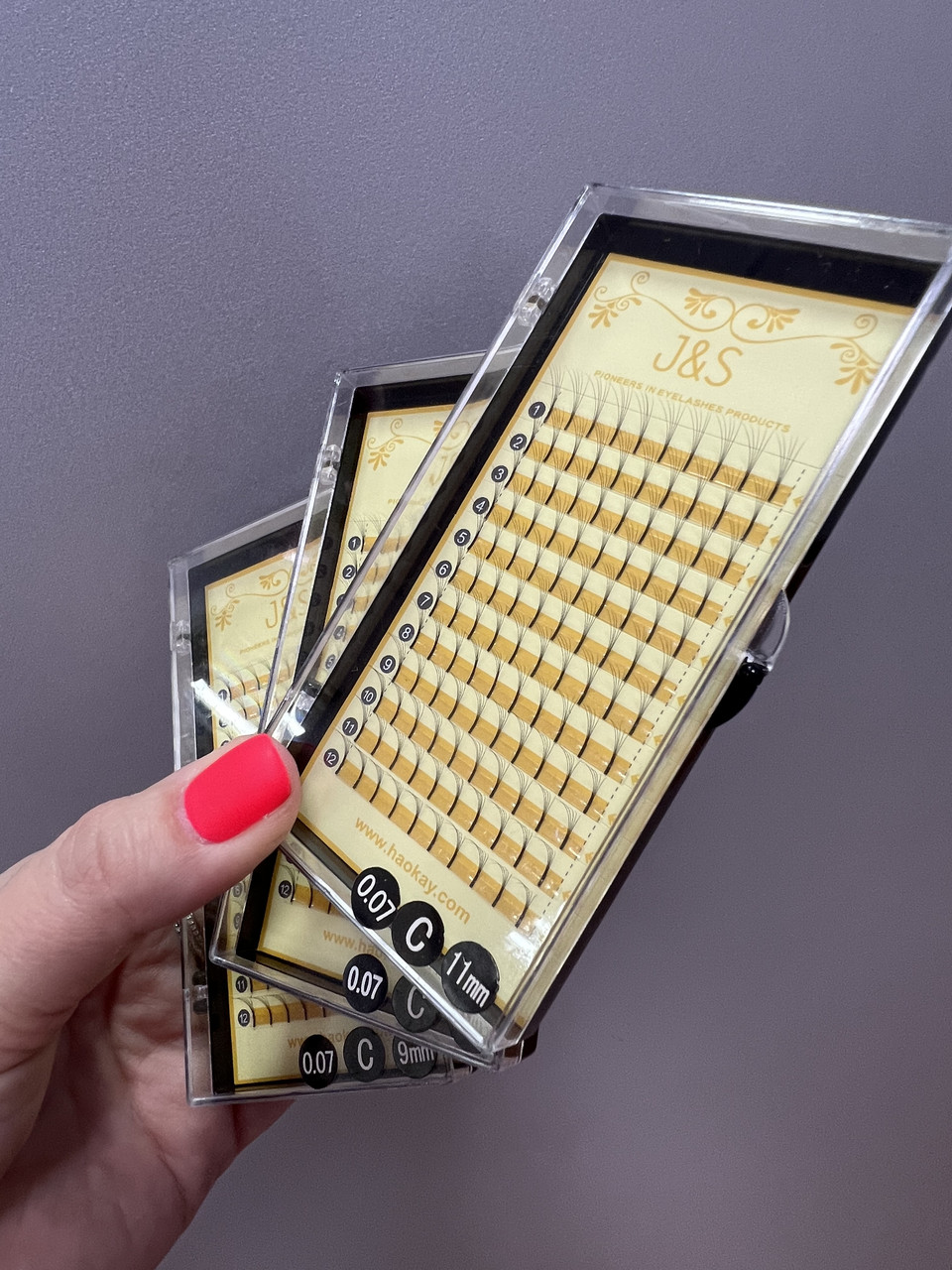 Готові пучки вій 5D, C/0,07-9, 10,11 мм