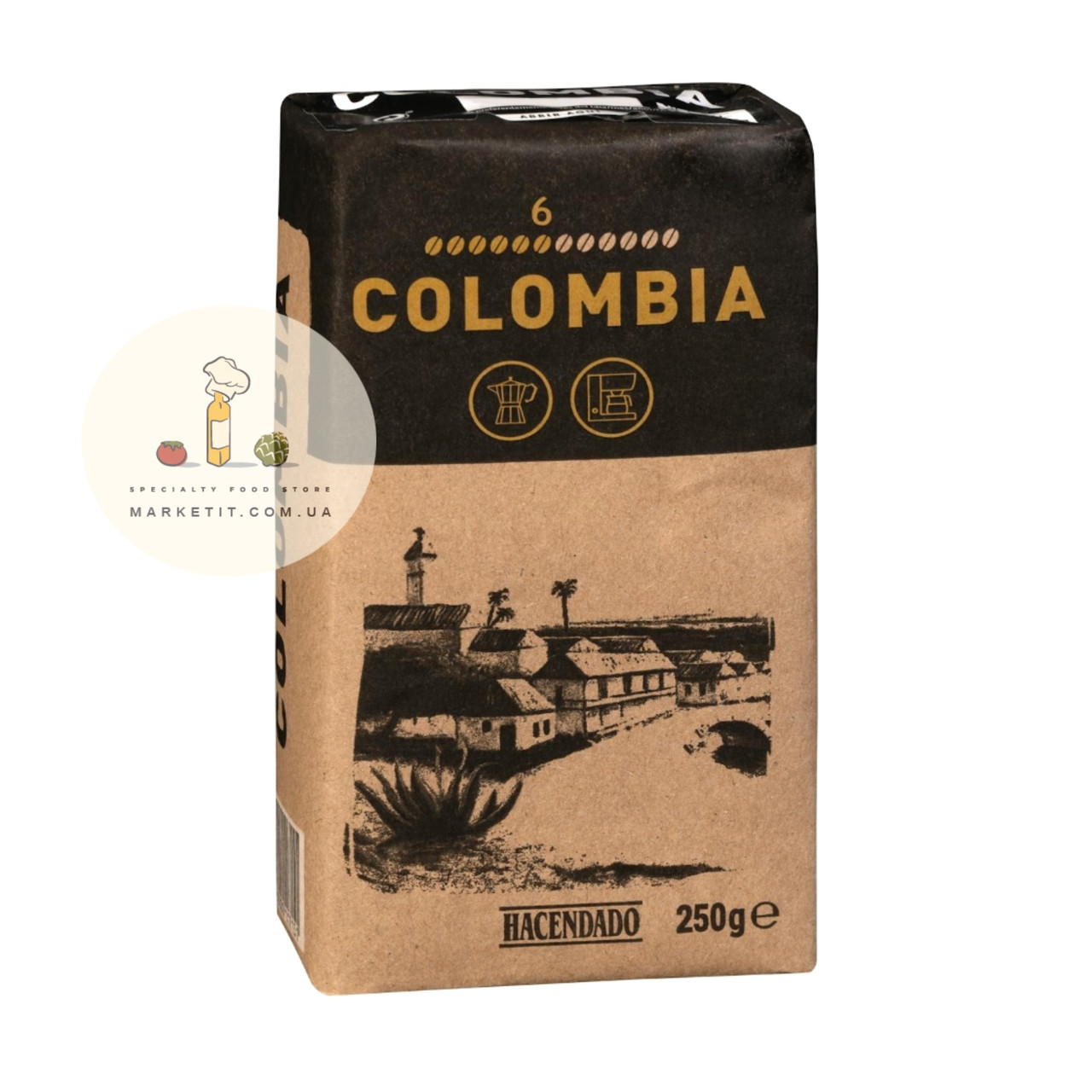 Кава мелена Hacendado Colombia 100% Арабіка, моносорт Колумбія 250 г., фото 1