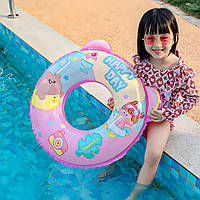 Дитяче коло для плавання з вушками та ручками, надувне, 70см, Рожевий