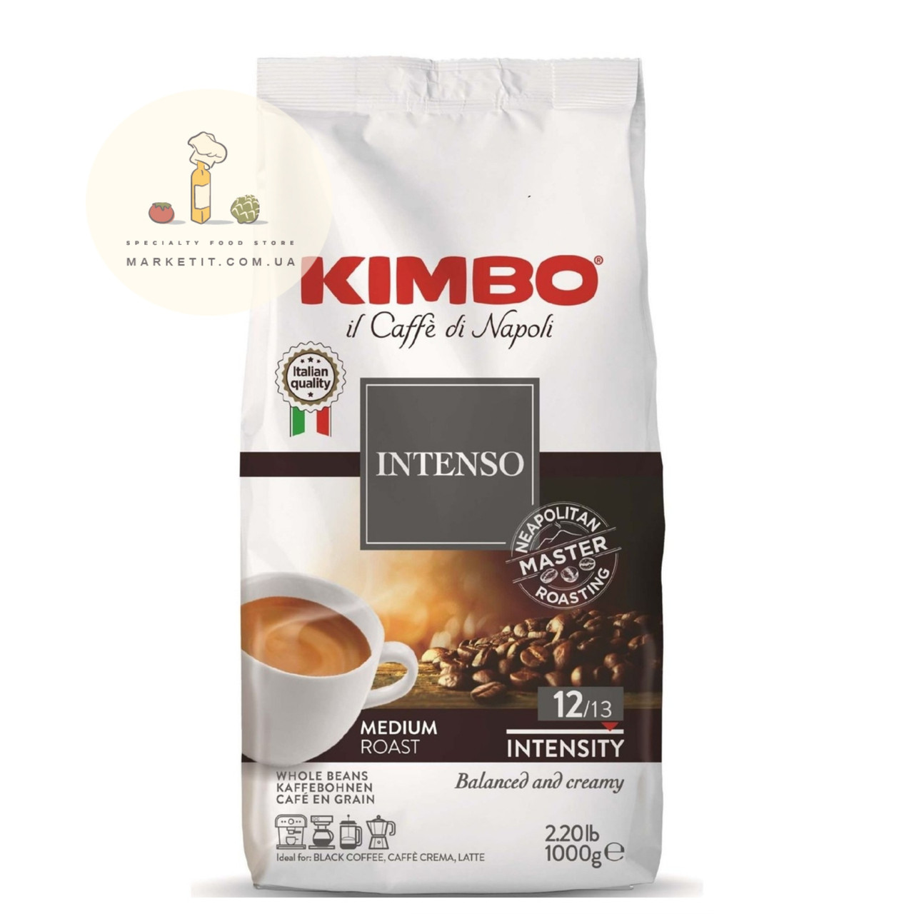 Кава в зернах Kimbo Caffe di Napoli Intenso, 1 кг., фото 1