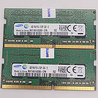 Оперативна пам'ять для ноутбука Samsung SODIMM DDR4 8Gb (2x4Gb) 2133MHz PC4-17000S 1R8 CL15 (M471A5143DB0-CPB) Б/В