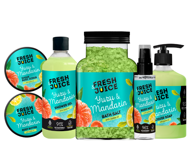 Набір для догляду за тілом Yuzu & Mandarin Fresh Juice, фото 1