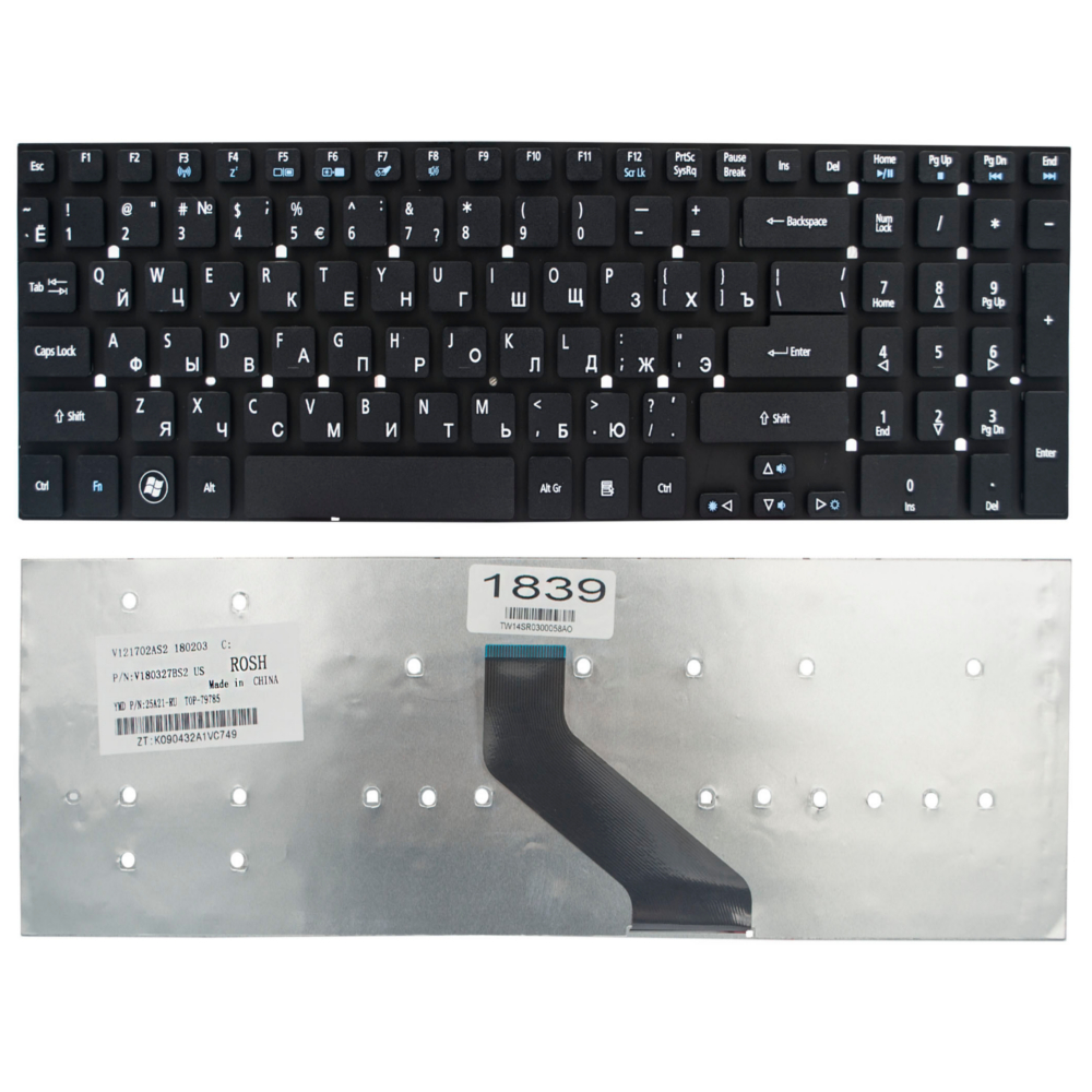 Клавіатура для ноутбука Acer Aspire 5755 black