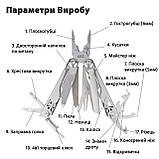 Мультитул професійний UAD IronHand Ver 2.0 17 інструментів 420/440 Сталь, фото 2