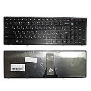 Клавіатура для ноутбука Lenovo IdeaPad G500 black, з рамкою