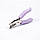 Діркопробивач на один отвір Ø 6 мм LUX - Прогумовані ручки, з відсіком для кофетті - violet, фото 3