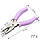 Діркопробивач на один отвір Ø 6 мм LUX - Прогумовані ручки, з відсіком для кофетті - violet, фото 5